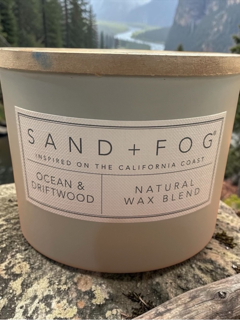 Sand + Fog Ocean & Driftwood Scented Candle — Neutral Gray